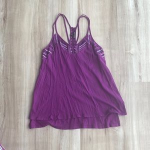 Express Purple Cami with Gorgeous Stitching